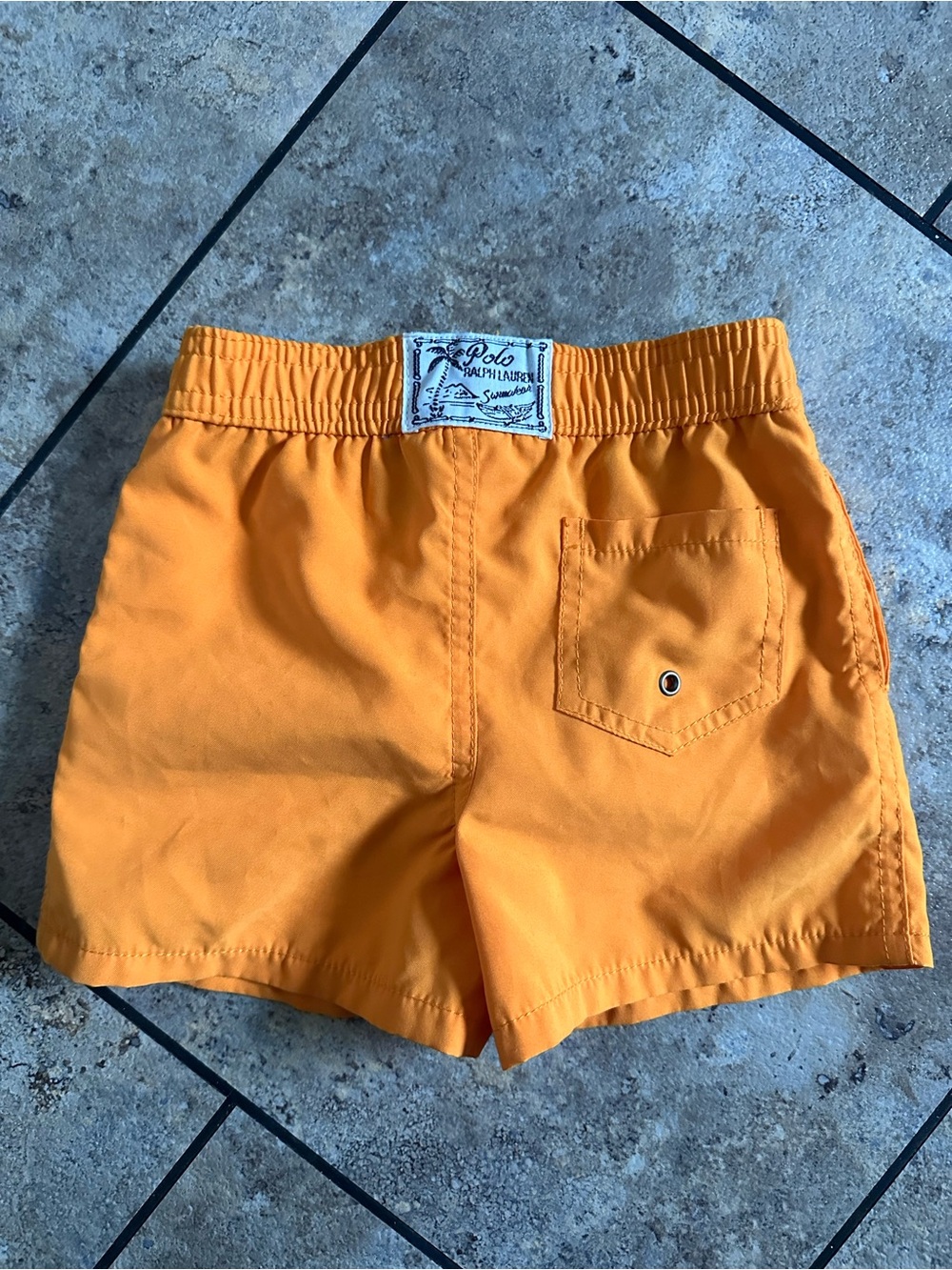 Vintage Polo by Ralph Lauren Orange Kids Swim Shorts